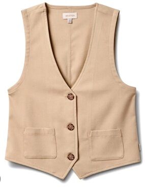 Brixton Women's small retro Vest in safari